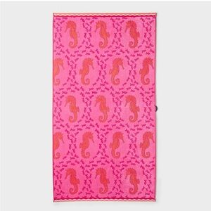 🆕 limited edition Roller Rabbit x Target Pink Seahorse Beach Towel. Sold out!